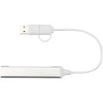 alkaid 4 poorts usb-a en type-c hub gerecycled alu