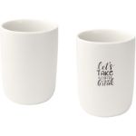 male keramische bekers van 350 ml, set van 2