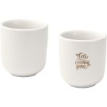 male keramische espressokopjes van 90 ml, set