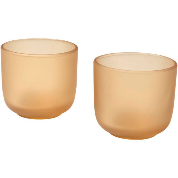 male glazen bekers van 200 ml, set van 2