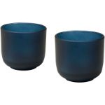 male glazen bekers van 200 ml, set van 2
