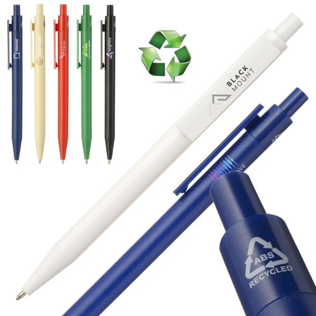 digiclip recycled abs pen blauwe inkt