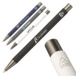brody recycled aluminium softtouch pen blauwe inkt