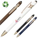 luca stylus recycled alu rubberised blauwe inkt