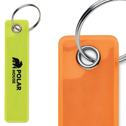 reflecterende pvc sleutelhanger