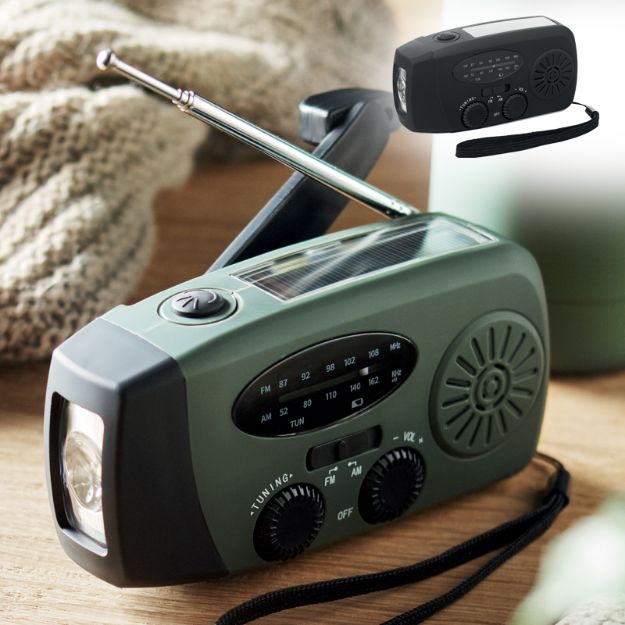 draagbare radio met led lamp
