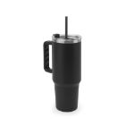 joyner xl. grote recycled rvs reisbeker 1300 ml - zwart