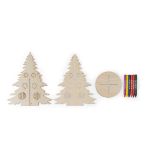 pinery. inklapbare houten kerstboom om te kleuren