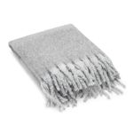 comfy. deken 100% rpet met mohair gevoel - grijs