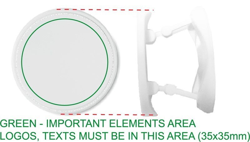 digitale druk (40 x 40 mm)
