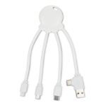 xoopar eco octopus oplaadkabel ocean bound - wit