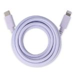 fresh 'n rebel usb-c apple lightning oplaadkabel - paars