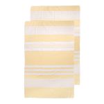 sagaform ella hamamdoek 2-pack 50x70cm - geel