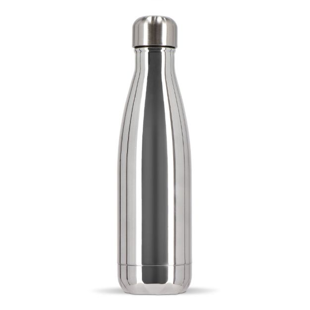 sagaform nils stalen fles chroom 500 ml