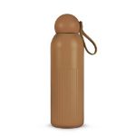 sagaform tekla recycled stalen fles 500 ml - bruin