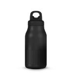 sagaform truls stalen fles handige openklik 500 ml - zwart