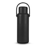sagaform theo thermosfles recycled 1 liter - zwart