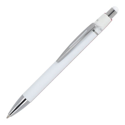 spinner balpen aluminium - wit