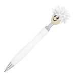 hairy spinner balpen - wit