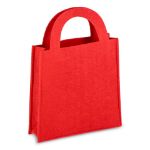 vilten geschenktasje 15 x 21 cm - rood
