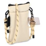 pocket everyday essentials pouch met draagkoord - beige