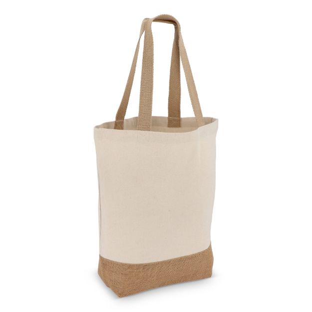 katoen-jute tote oeko-tex® 41 x 13 x 41cm