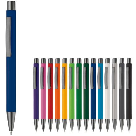 balpen metaal new york rubberised blauwschrijvend