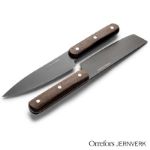 orrefors jernverk set van 2 messen, zwart en hout