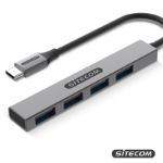 sitecom cn-5001 usb-c to 4x usb-a nano hub