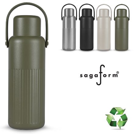 sagaform theo thermosfles recycled 1 liter