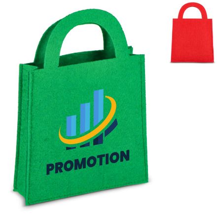 vilten geschenktasje 15 x 21 cm