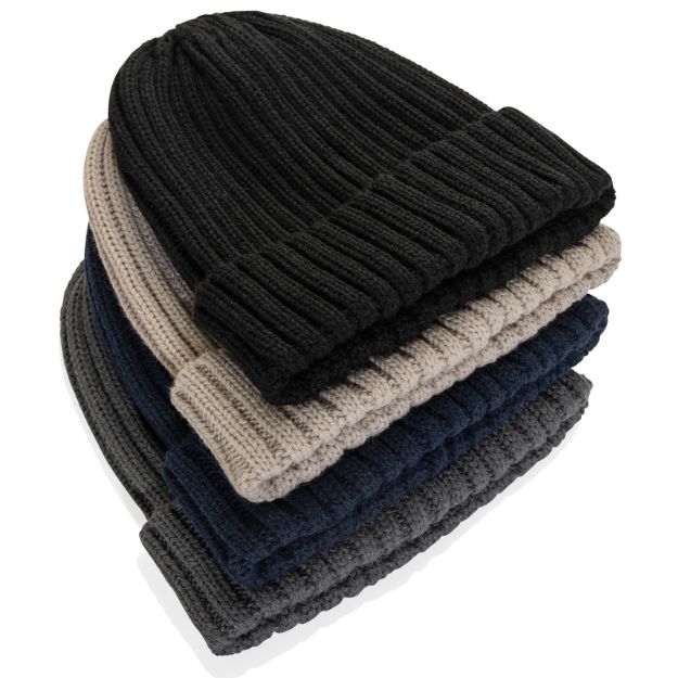 kennedi aware polylana beanie met brede rib