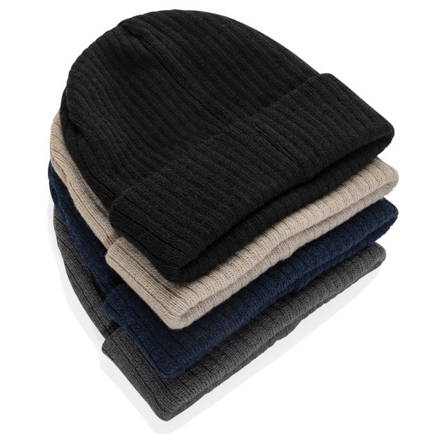 pryor aware polylana beanie met omslag