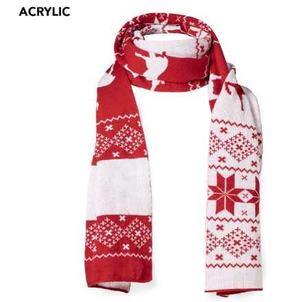kerstsjaal van acrylpolyester luka