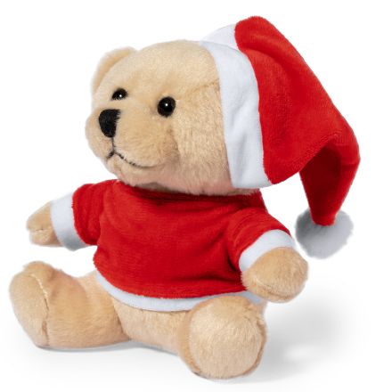 teddybeer met t-shirt en kerstmuts kuisy