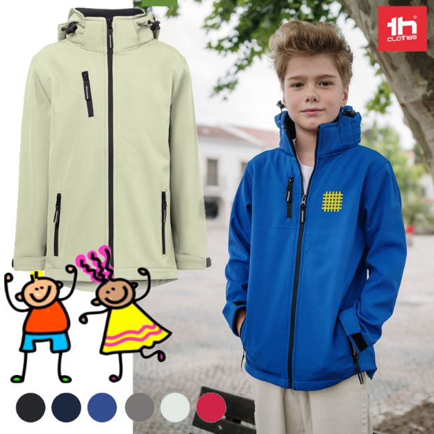 thc zagreb softshell kinderjas 4-6-8-10-12