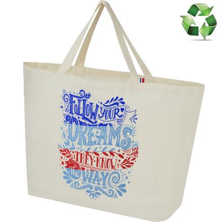 cannes 200 g/m2 gerecyclede draagtas voor winkelen