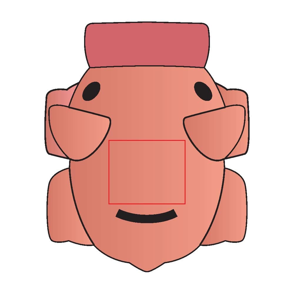 tampondruk (30 x 25 mm)