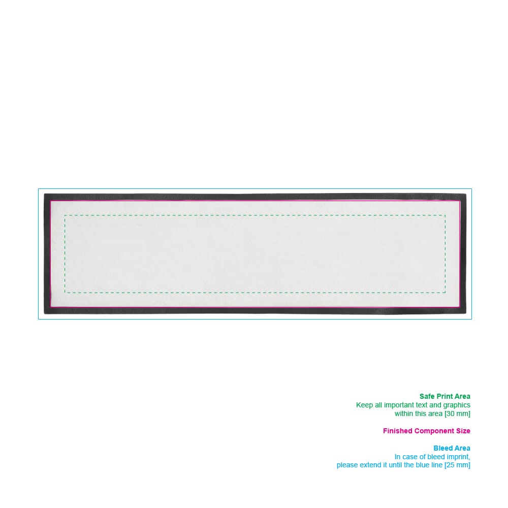 sublimatie (850 x 220 mm)