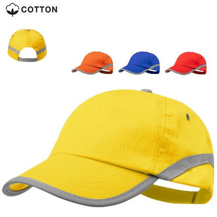 cap met reflecterende band 100% katoen