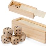 houten dobbelstenen atanin 5 stuks