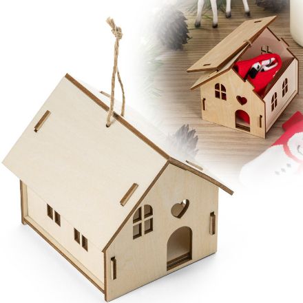 lynx. kerst versiering decoratief multiplex huisje