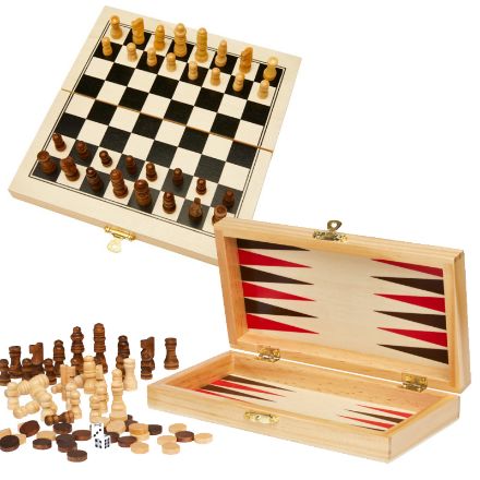 mugo 3-in-1 houten spellenset