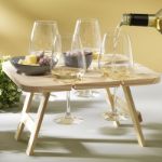 rackpack inklapbare wijntafel dennenhout