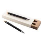 pennenset balpen vulputlood recycled aluminium ral - zwart