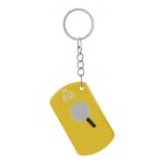 sleutelhanger met mesje parcelo - geel