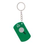 sleutelhanger met mesje parcelo - groen
