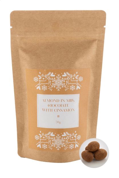 melkchocolade en kaneel amandelen 70 gram