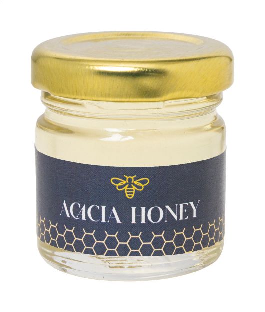 acaciahoning 50 gram in glazen pot met deksel
