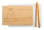 kerstkaart van bamboe met break-out kerstontwerp - 